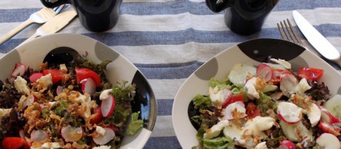 Radish and mozarella salad